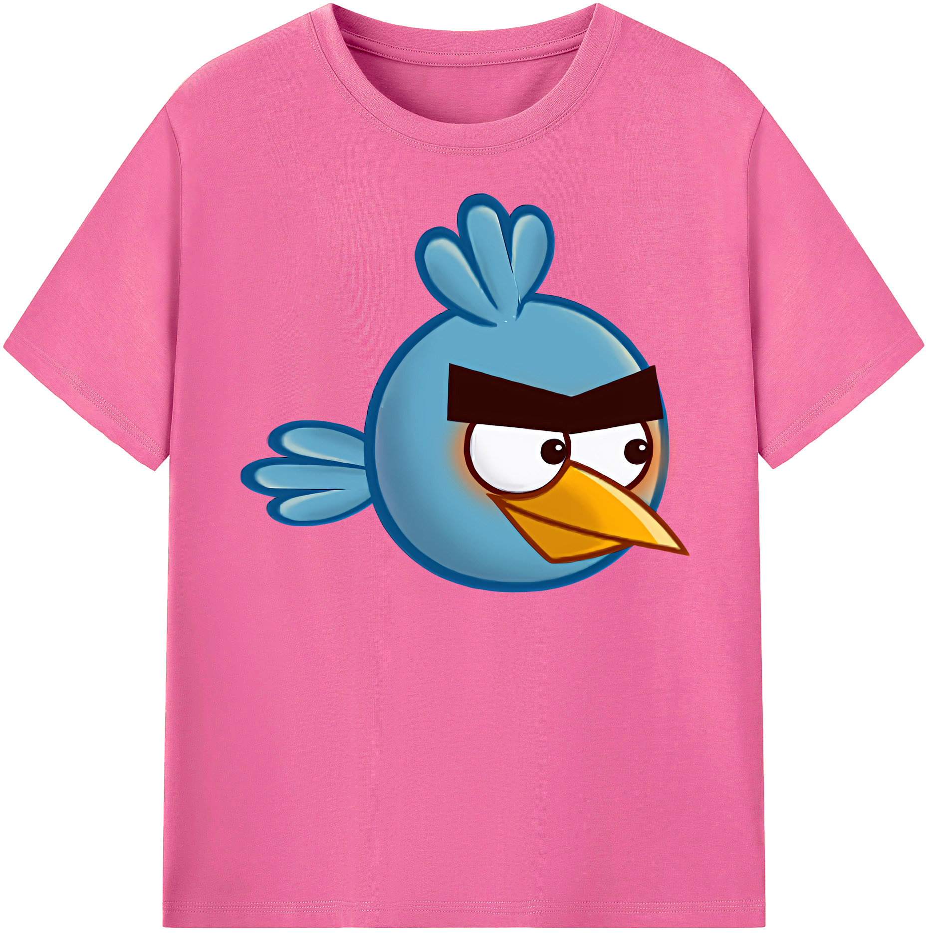（画像用） Angry Birds アングリーバード レディースカジュアルプリントTシャツ（綿100％）